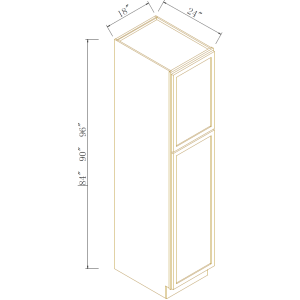 24''D Single Door Wall Pantries