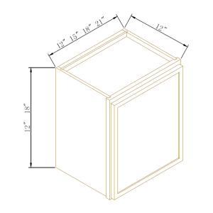 18''H Single Door Wall Cabinets