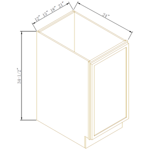 Full Height Door Bases-1Door