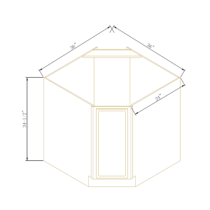 Diagonal Corner Sink Bases