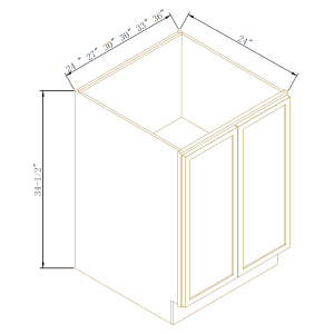 Full Height Door Bases-2Doors