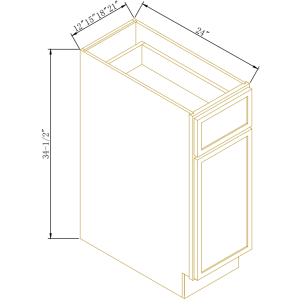 Single Door Single Drawer Bases