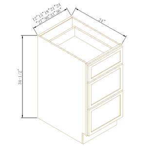 Three Drawer Bases