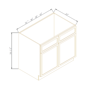 Sink Bases-2 Doors 2 False Drawers