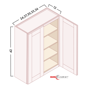 42'' HIGH WALL CABINETS - DOUBLE DOOR