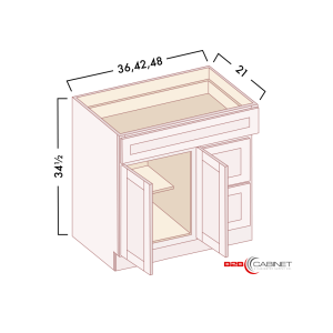 VANITY SINK COMBO - DRAWERS RIGHT