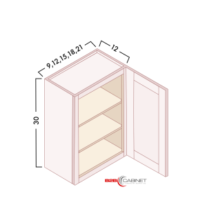 30'' HIGH WALL CABINETS - SINGLE DOOR