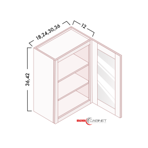 GLASS DOOR WALL CABINETS