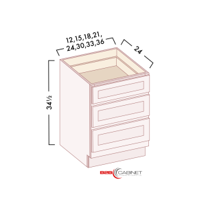 3 DRAWER BASES
