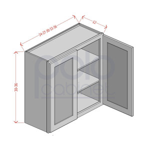 36'' High Double Door Wall Cabinets