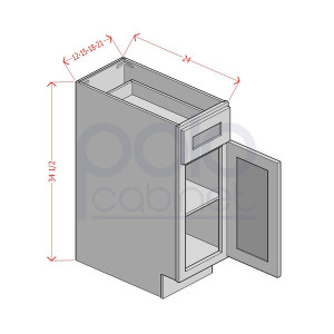 Single Door Single Drawer Bases