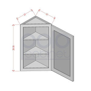 Angle End Wall Cabinets