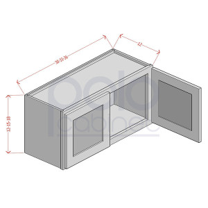 12'' High Bridge Wall Cabinets