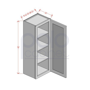 42'' High Single Door Wall Cabinets