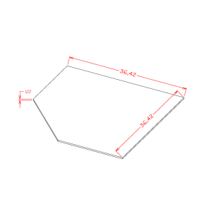 Diagonal Corner Sink Base Floor