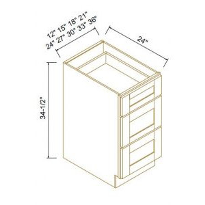 Three Drawer Bases