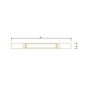 Square Decorative Leg
