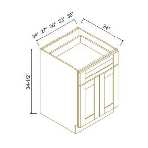 Single Drawer Double Doors Bases