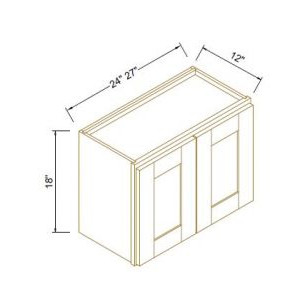 18''H Double Doors Wall Cabinets