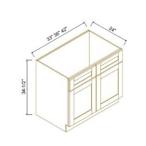 Sink Bases-2 Doors 2 False Drawers