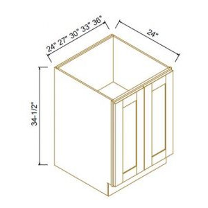 Full Height Door Bases-2Doors