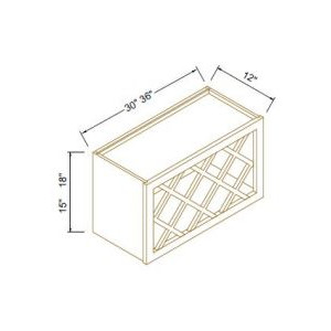 Wall Wine Rack With Lattice Panels