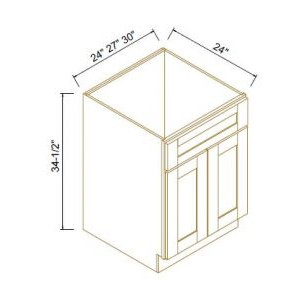 Sink Bases-2 Doors 1 False Drawer