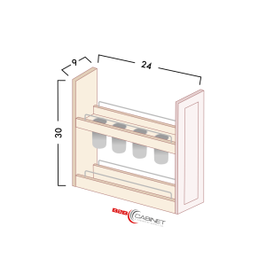 UTENSIL PULL OUT (CABINET NOT INCLUDED)