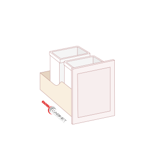 TRASH CAN PULL OUT (CABINET NOT INCLUDED)