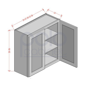 36'' High Double Door Wall Cabinets