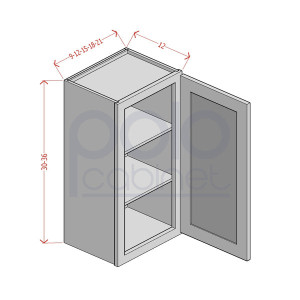 30'' High Single Door Wall Cabinets