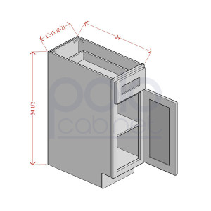 Single Door Single Drawer Bases