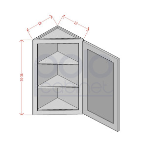 Angle End Wall Cabinets