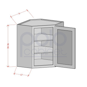 Diagonal Corner Wall Cabinets