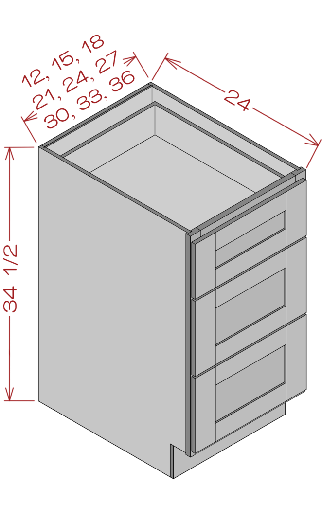 33''W*34-1/2''H*24''D