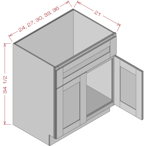 Vanity Sink Base