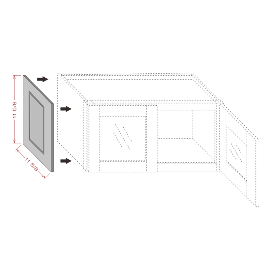 11 3/4''W*35 5/8''H*5/8''D