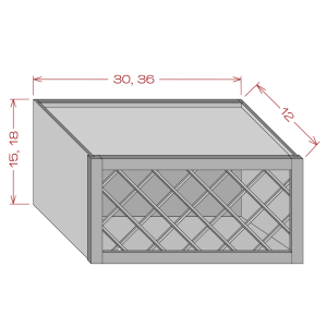 30'' Wine Rack Cabinets