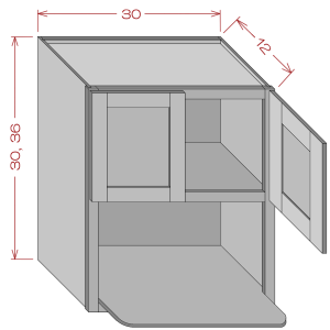 Wall Microwave Cabinets