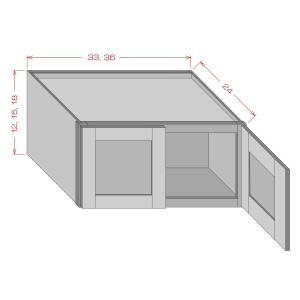 33'' Wide Refrigerator Wall Cabinet