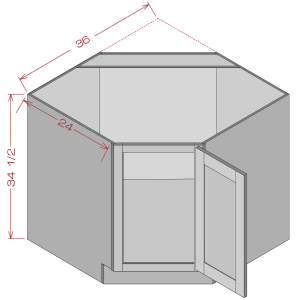 Base Diagonal Corner Cabinet