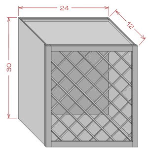 24'' Wine Rack Cabinets