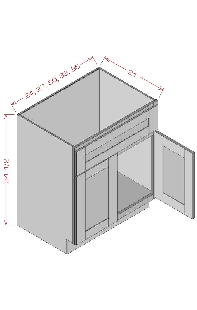 36''W*34-1/2''H*21''D
