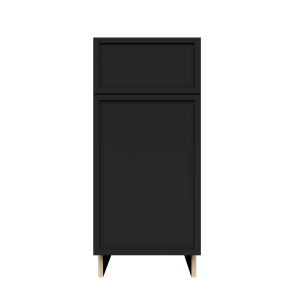 Urban Slim Black Shaker, Painted Finish Base Cabinet W21