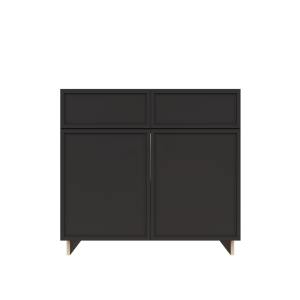 Urban Slim Black Shaker, Painted Finish Base Cabinet W39