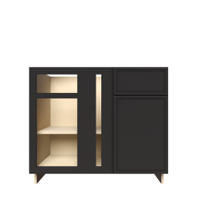 Urban Slim Black Shaker, Painted Finish Blind Base Corner Cabinet W39