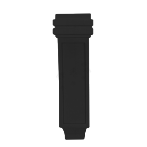 Urban Slim Black Shaker, Painted Black Corbel Flat Design Large W4 5/8