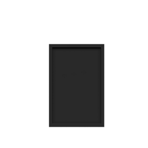 Urban Slim Black Shaker, Painted Finish Deco Door W12