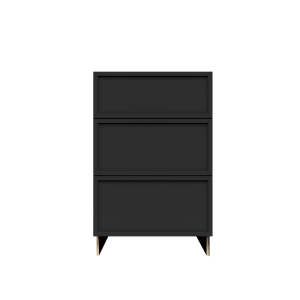 Urban Slim Black Shaker, Painted Finish Drawer Base Cabinet W15