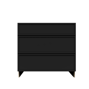 Urban Slim Black Shaker, Painted Finish Drawer Base Cabinet W30